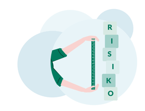 Illustrasjon av måling av risiko.